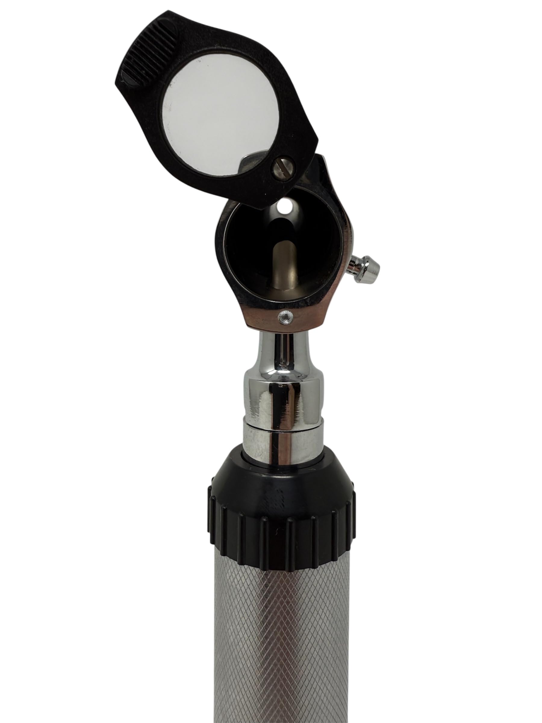 RA Bock - Set otoscopio LED bianco brillante da 3,2 V, include adattatore specula usa e getta e custodia in pelle riutilizzabile Specula Plus in 3 misure