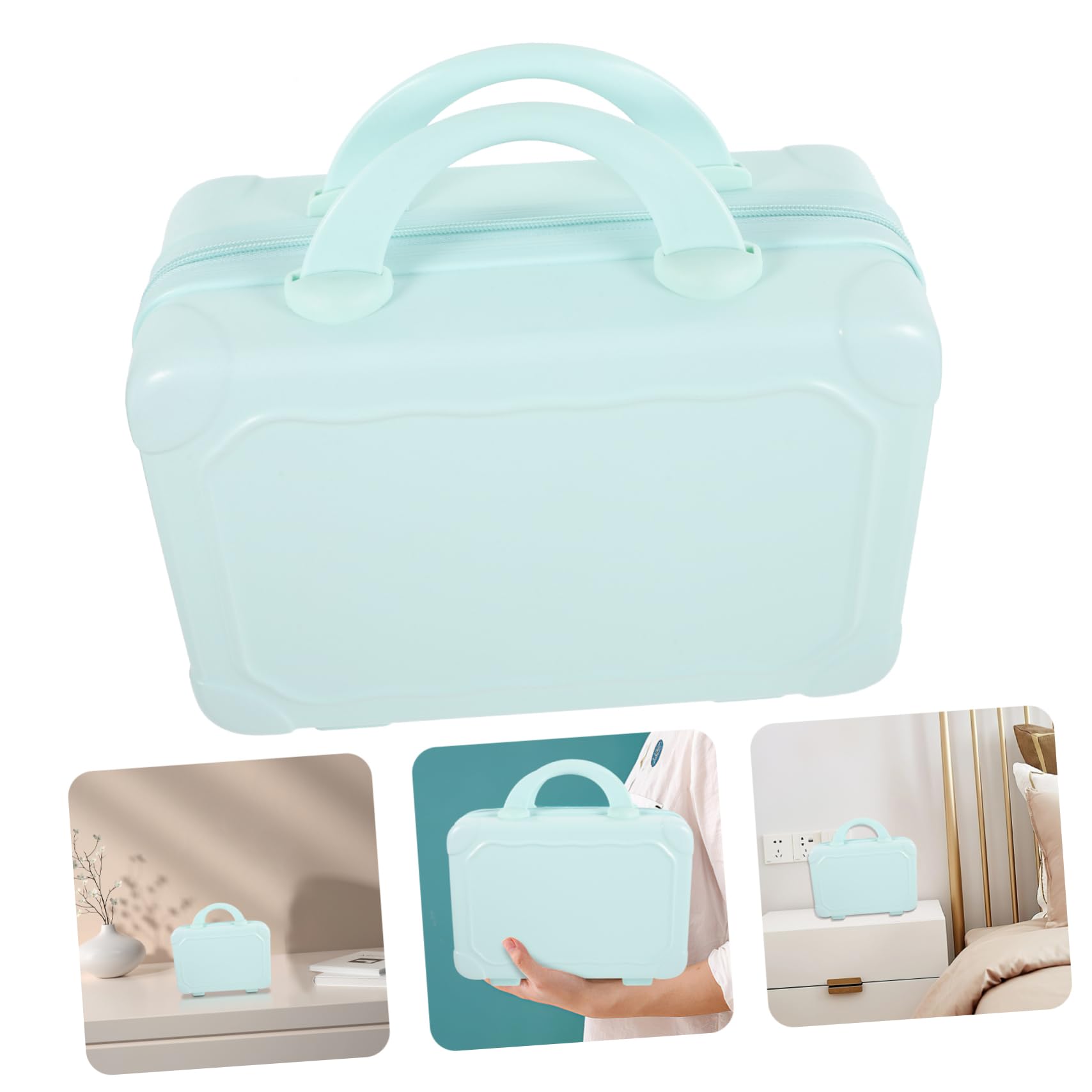 Porta Trucchi in Astuccio Da Viaggio Rigido Astucci Per Cosmetici Da Viaggio Piccola Borsa Valigia Per Trucco Mini Bagaglio Per Trucchi e Cosmetici
