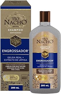 Tio Nacho Shampoo ENGROSSADOR, VOLUME Capilar, aumenta a expessura do fio, 200ml