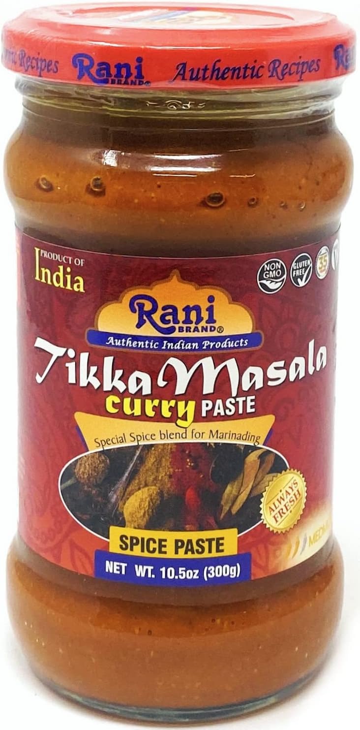 Rani Tikka Masala Cooking Spice Paste 10.5oz (300g) Glass Jar ~ No Colors | All Natural | NON-GMO | Vegan | Gluten Free | Indian Origin