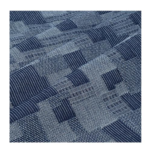 Denim bleu en coton doux délavé 155 cm pour coudre des pantalons confort