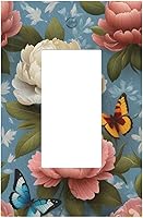 Vista 81 de Placa de pared de doble palanca de 2 cuadrillas con diamantes brillantes con diamantes, bonito ojo fucsia, placa frontal decorativa para dormitorio