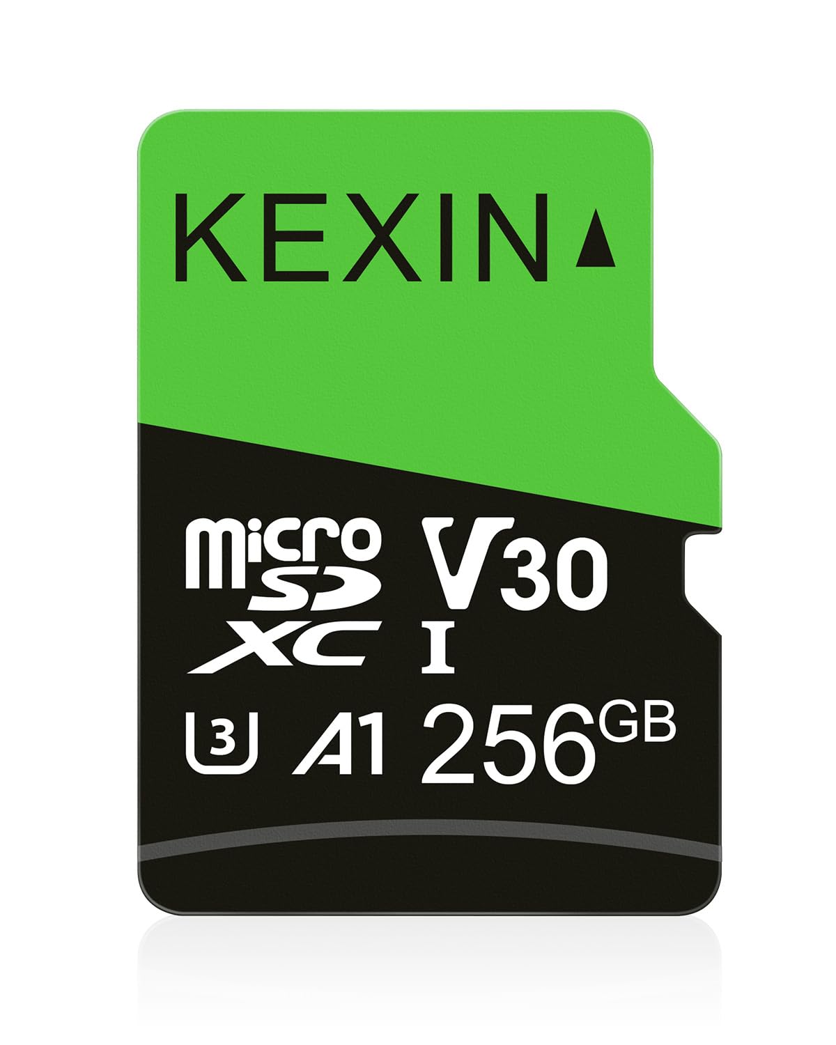 KEXIN 256GB Micro SD Card with SD Adapter microSDXC Memory Card UHS-I A1 V30 U3 Micro SD Card Full HD High Speed TF Card for Smartphone Tablet Action