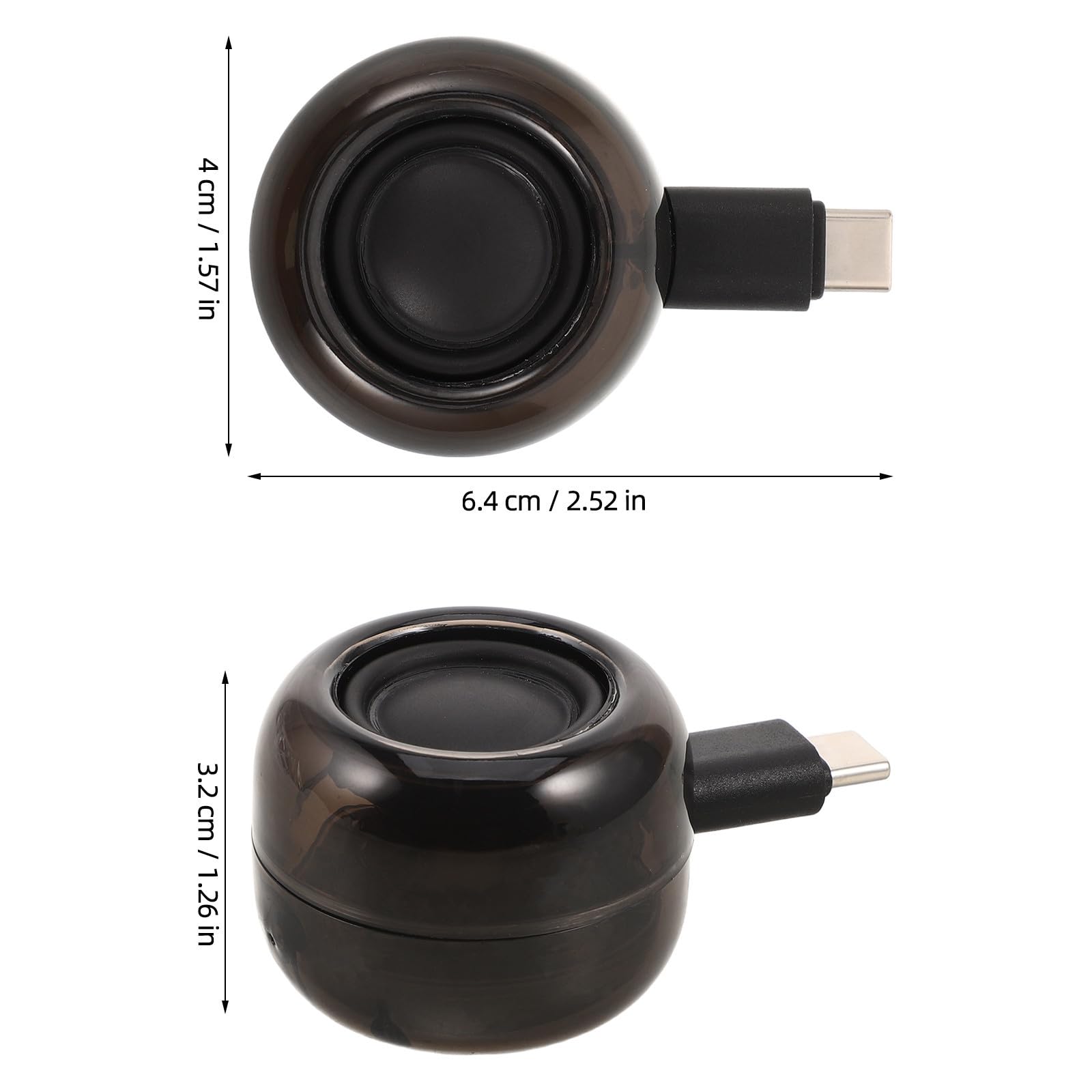POPETPOP Altavoz Mini Portátil USB C Tipo C, Plug and Play para Laptop