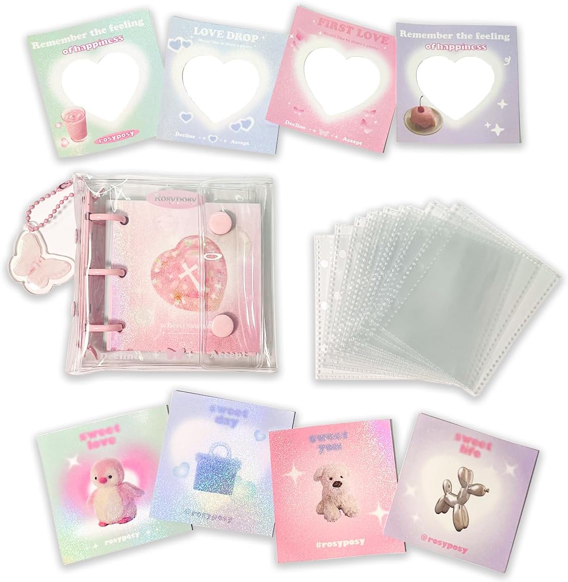 1 Carpeta De Tarjetas Con Foto De Gatito Negro