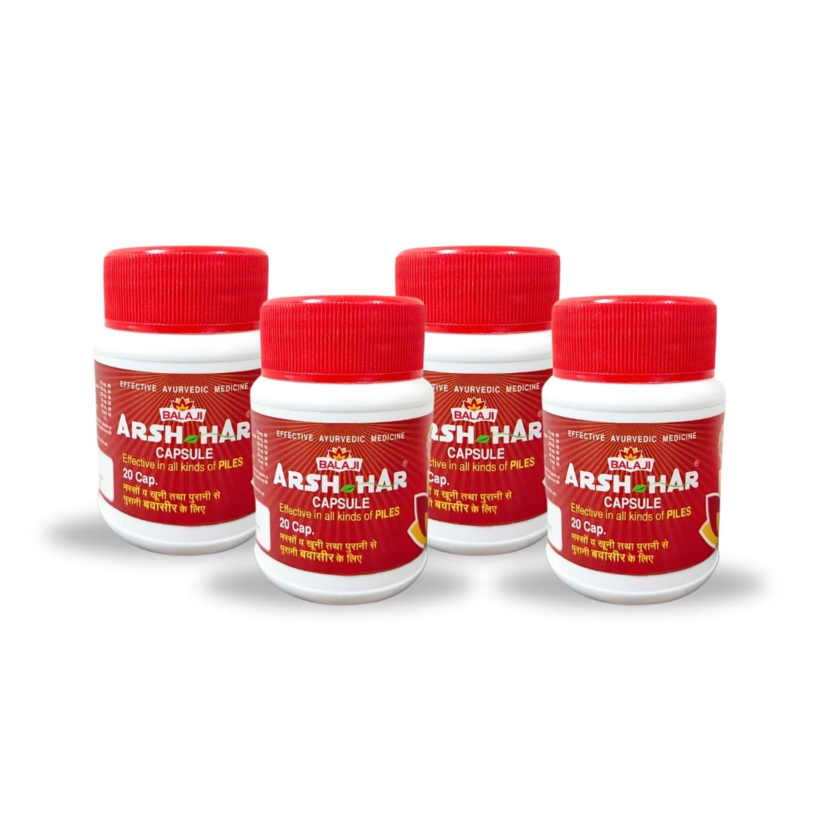 BALAJI ARSH-HAR Capsules - Ayurvedic Piles Relief Capsules | Herbal Remedy For Piles Pain & Discomfort | 100% Ayurvedic Capsules For Piles, Fistula & Hemorrhoids, 20 Vegetarian Capsules, Pack of 4 (B0DCFFVTF9) Amazon Price History, Amazon Price Tracker