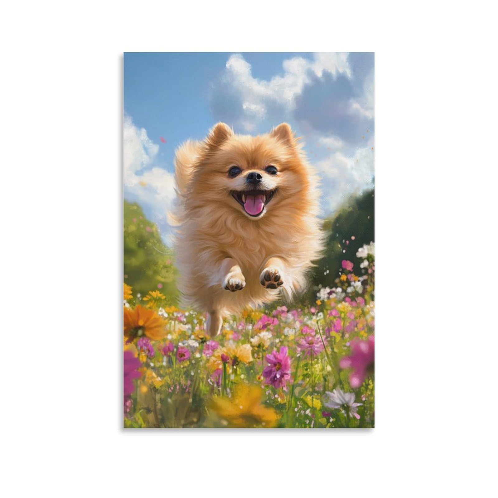 Pinturas murales de Pomerania y cuadros decorativos para salón, póster lienzo 50x75cm 6