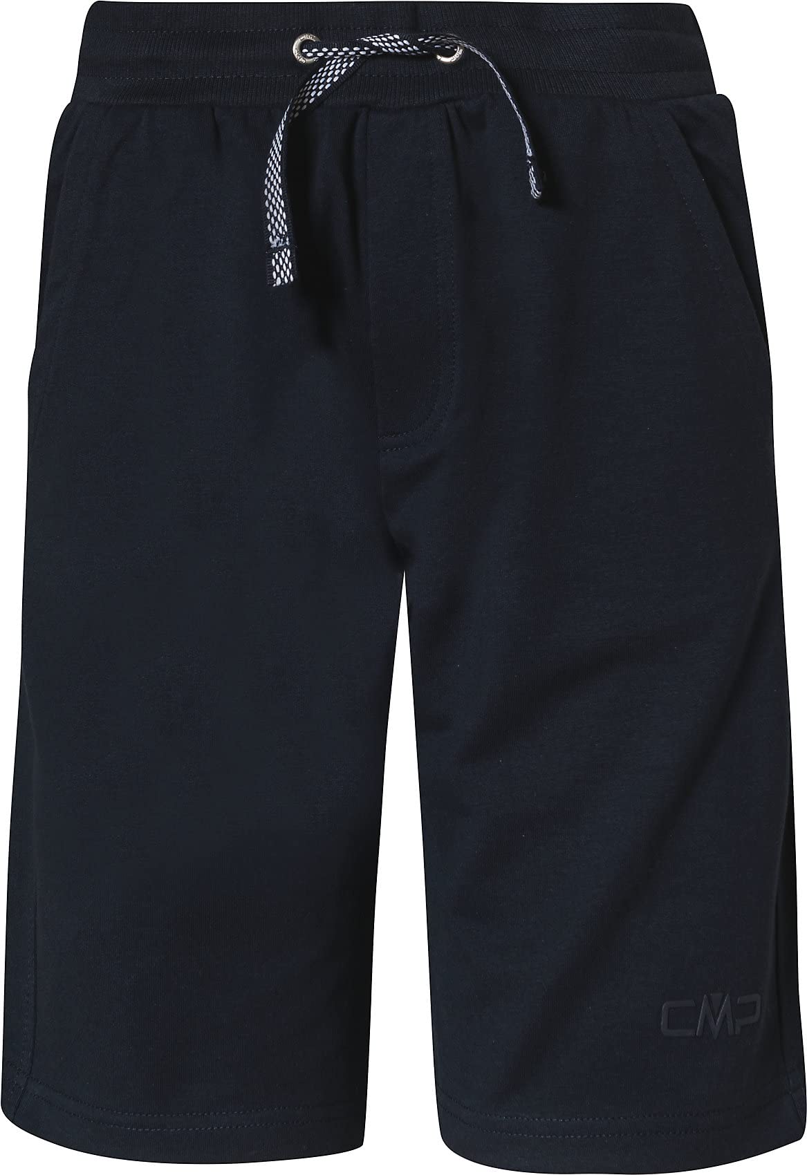 CMP Cotton Stretch French Terry Bermuda Shorts, Black Blue, 128 Boy's