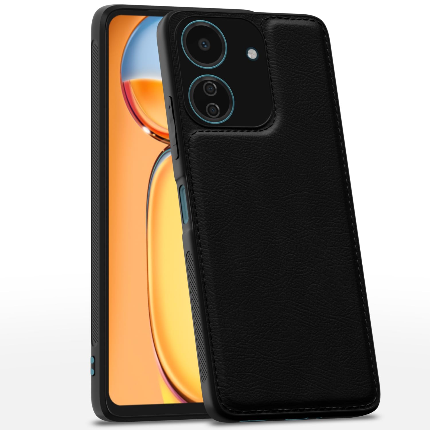 Pikkme Redmi 13C 4G Back Cover | Flexible Pu Leather | Full Camera Protection | Raised Edges | Super Soft-Touch | Bumper Case for Redmi 13C 4G (Black) (B0D798JVPY) Amazon Price History, Amazon Price Tracker