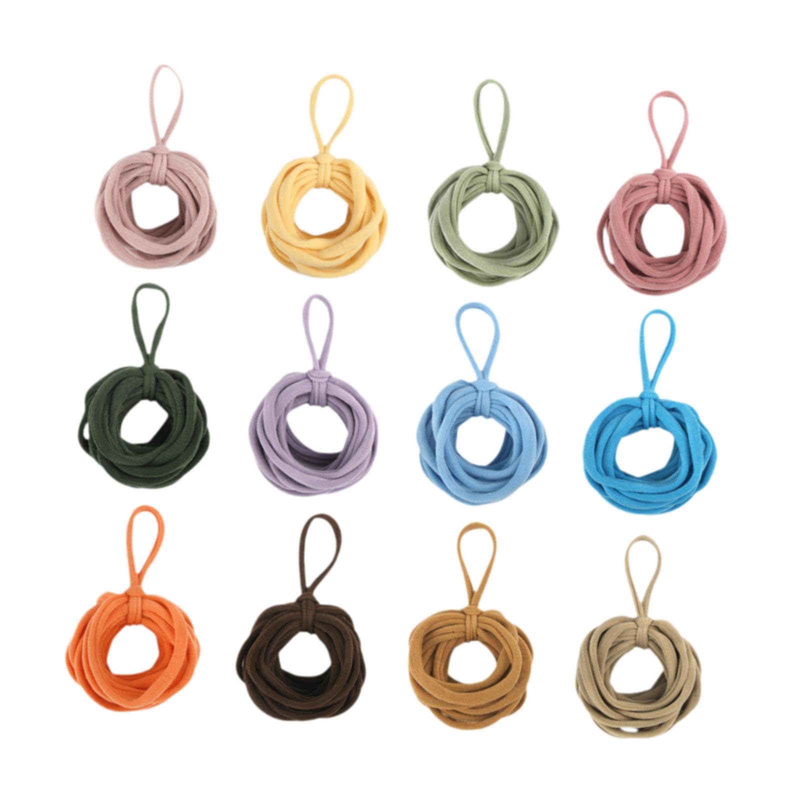 SM SunniMix Weaving Loom Loops Refills Craft Loops Elastic Ropes for Kids Adults Colorful Potholder Loops for Heat Insulation Pads Gifts, 12 Colors 192pcs