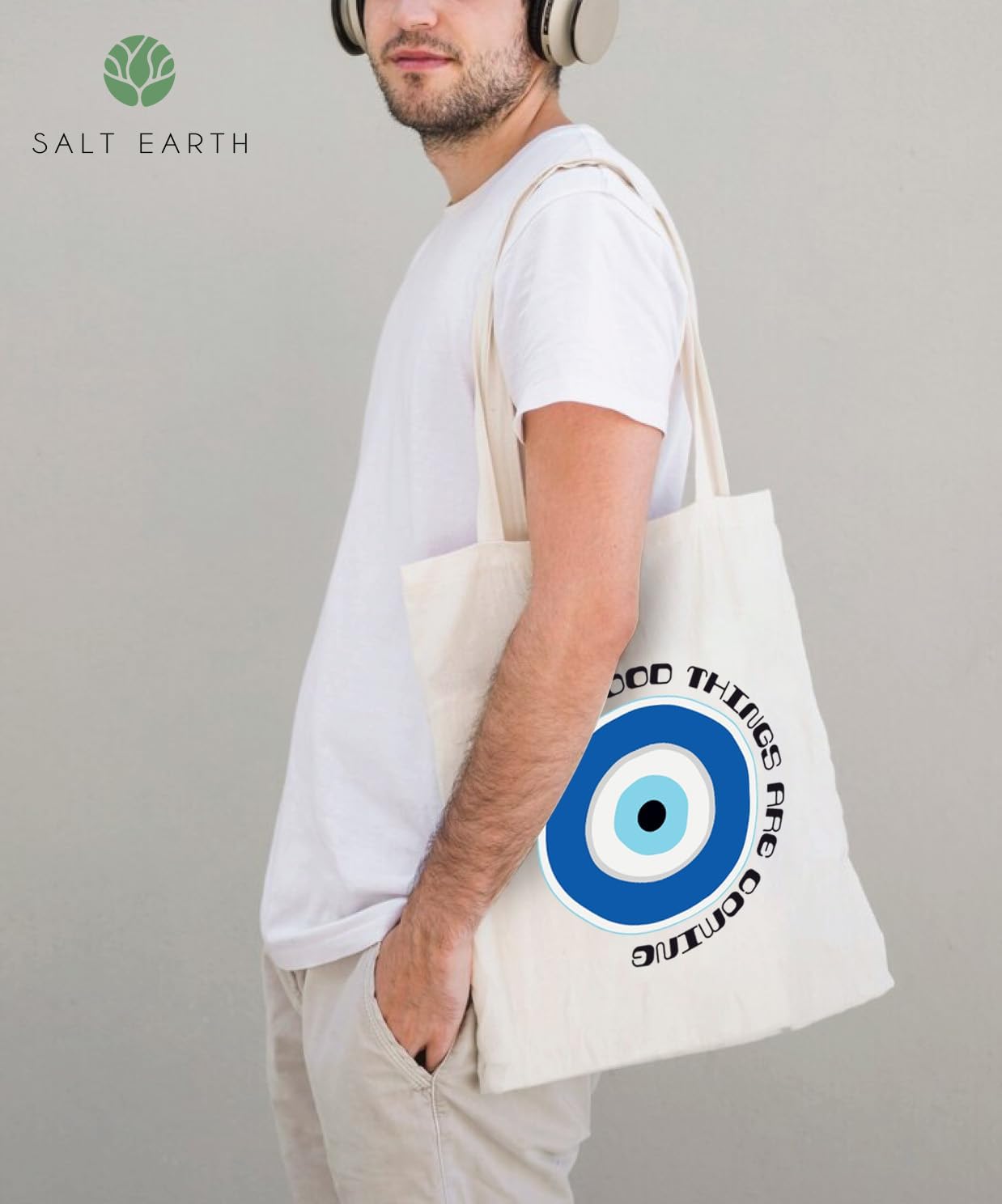 Salt Earth 100% Cotton Sateen Turkish Beach Towel, 36"x72" Oversized Beach Towels, Sand Resistant, Soft, Quick Dry & Absorbent Towels for Bathroom, Travel, Home, Pool, Spa, Bath & Swim (Grey Mist)