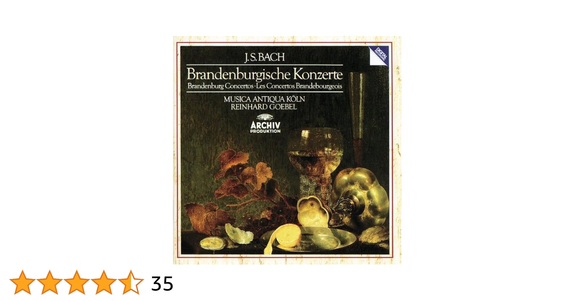 Johann Sebastian Bach, Musica Antiqua Köln, Reinhard Goebel
