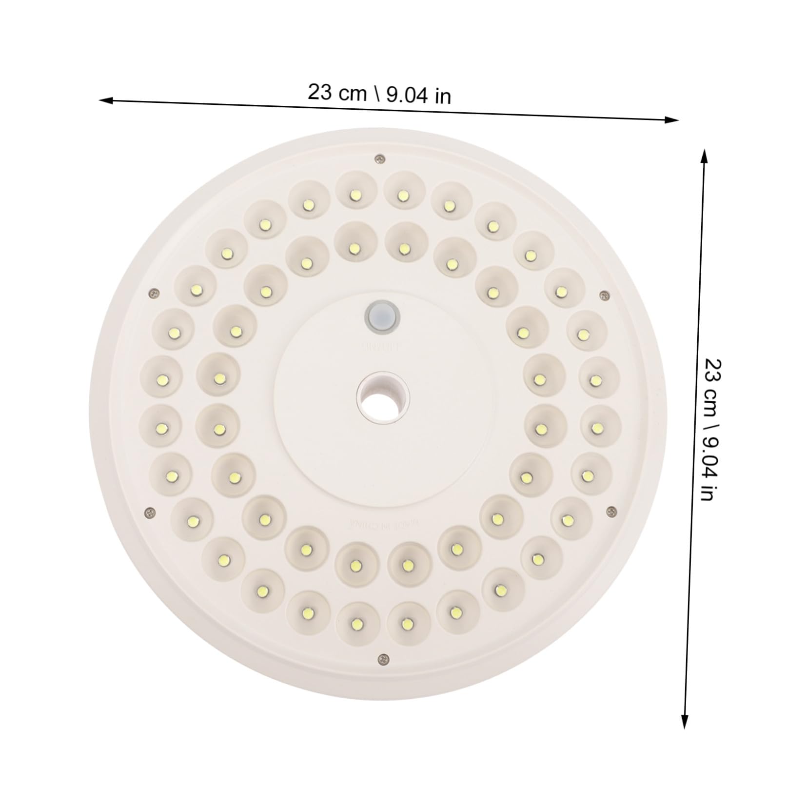 Solarbetriebene mit 48 Leds Fahnenmastleuchte für Stromausfälle | Ip55, Abs Gehäuse, Integrierter Akku 2500mah, 6v 600ma, Weiß