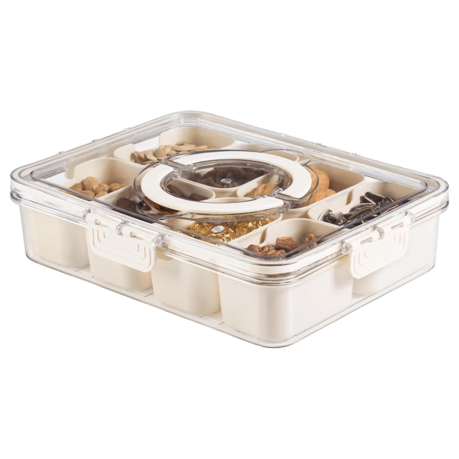 8 Jar Spice Box With Airtight Transparent Containers | Masala Box For Kitchen Storage | Plastic Spice Organizer Container Set | Space Saving Masala Dani-image-9