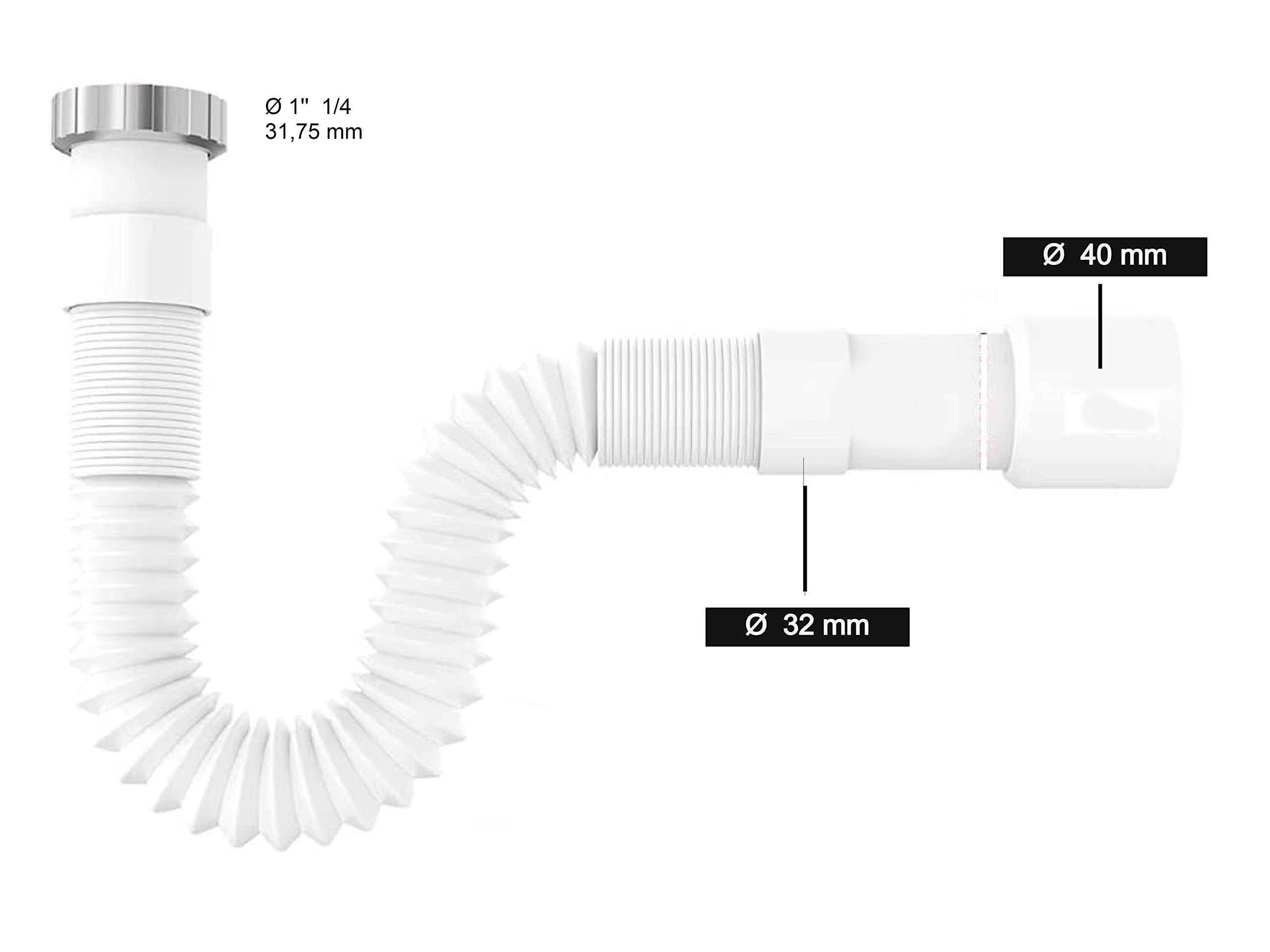 Sifone Flessibile Universale Per La Raccolta Di Rifiuti, BSTP - Foto 13