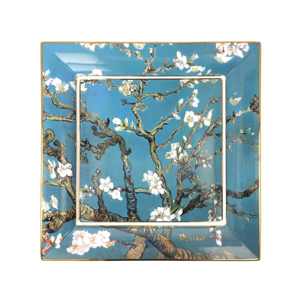 Vase Goebel Vincent Van Gogh - Amandier Bleu - Porcelaine Artis Orbis - 29 Cm