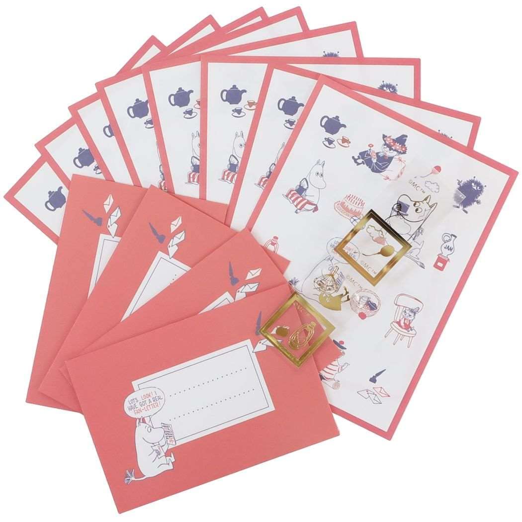 封筒　レターセット 赤　カミオジャパン　定価以下！ Amazon.co.jp: カミオジャパン ムーミン ミニレター リラックス PLUS