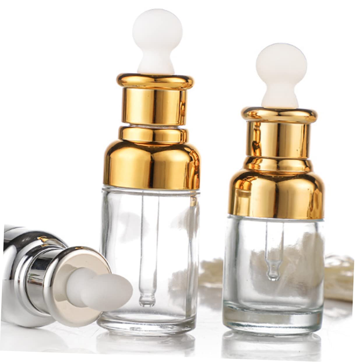 6 Stück 20ml Glas Tropfflaschen mit Pipette für Ätherische Öle