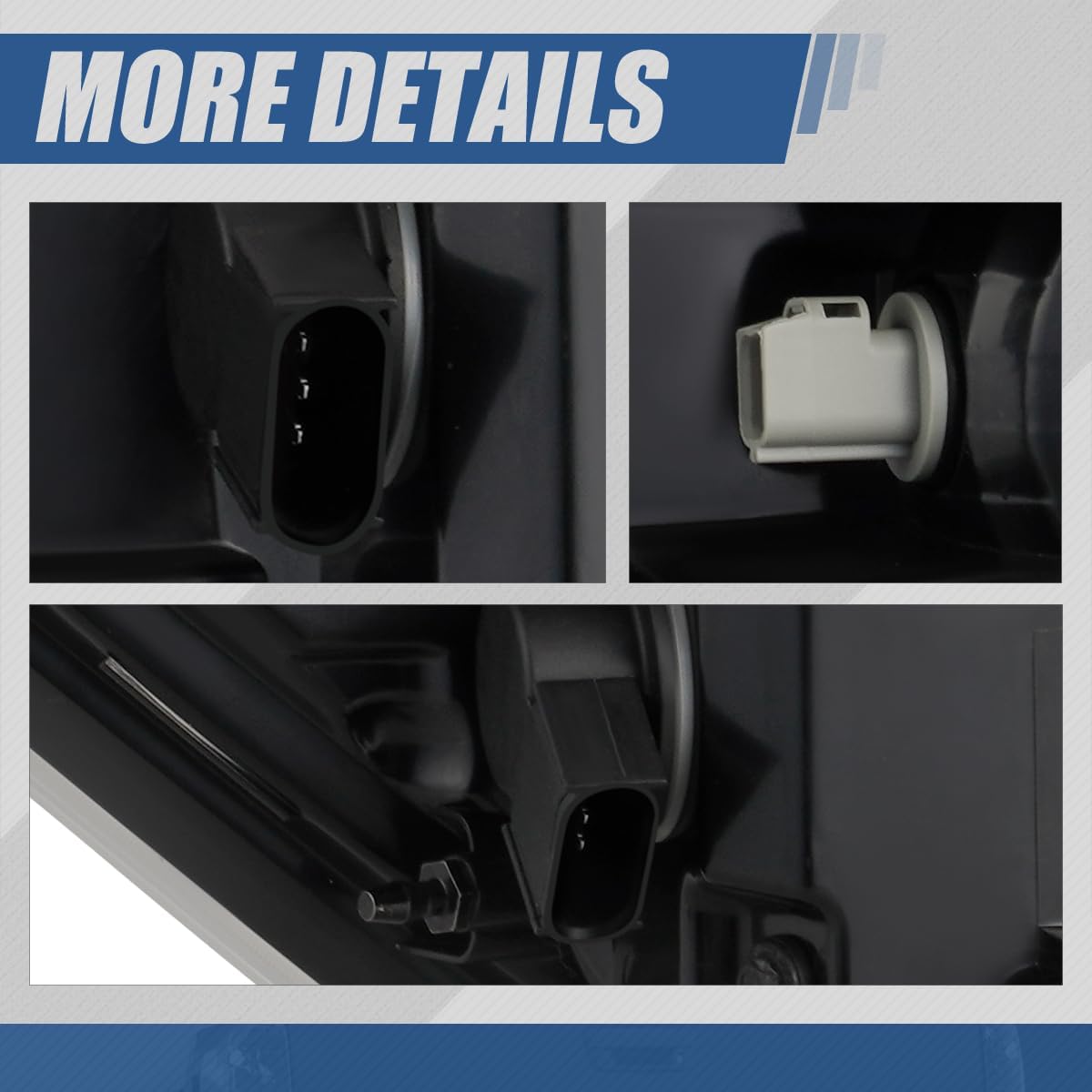 Auto Dynasty Tail Lights Compatible with 2009-2014 Ford F-150 Fleetside Bed Rear Brake Lamps, Driver and Passenger Side, Clear Lens