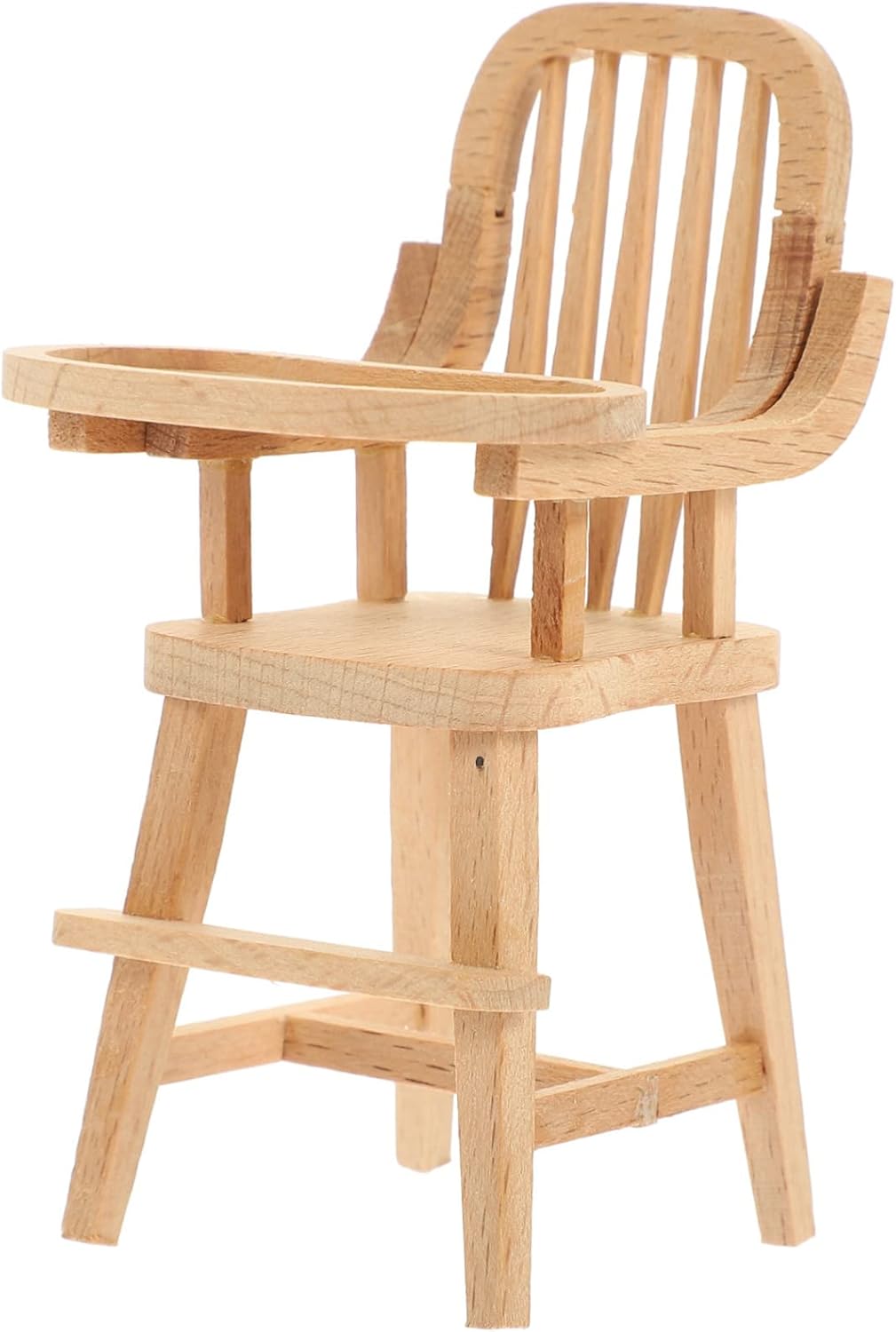 Yardenfun Dollhouse Dining Table Mini Furniture Play Strollers Wooden