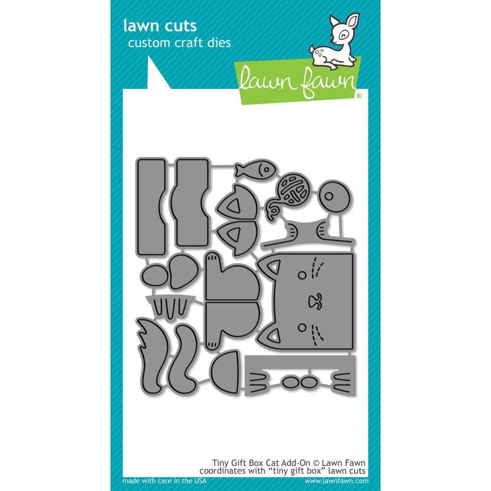Lawn Cuts Custom Craft Die-Tiny Gift Box Cat Add-On