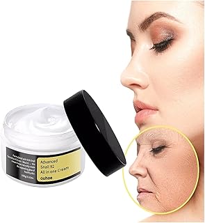 Snail Mucin 92% Moisturizer, Snail Mucin 96% Power Repairing Essence,Hydrating Serum for Face with Snail Secretion Filtrate for Dull & Damaged Skin,Anti Wrinkle Face Moisturizer (Color : 2pcs*Cream)