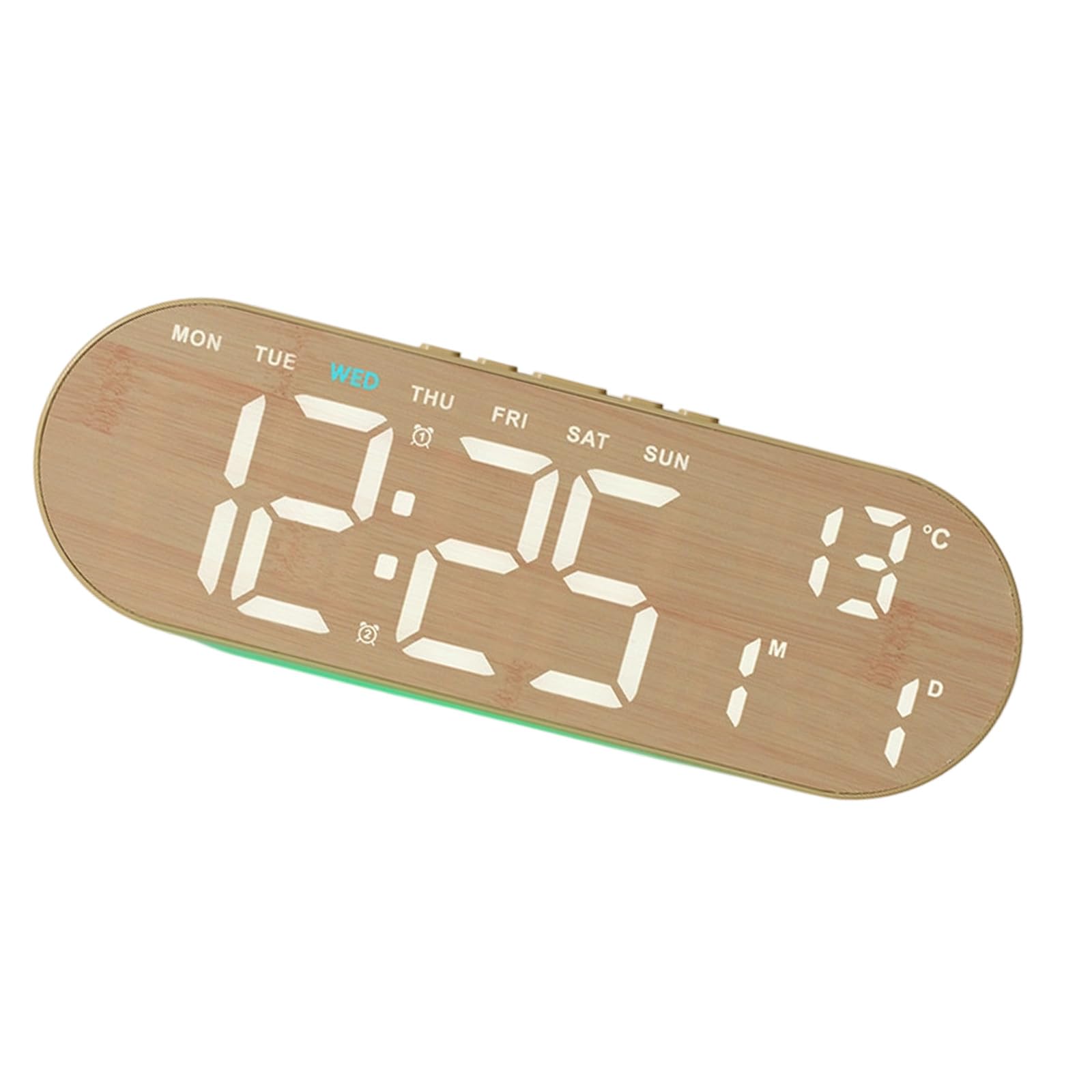 Kfwfuaee A Digital Larm Clock For Bedroom Desk Clock For Living Room Bedroom With Large Numbers, Dimmer, Loud Larm Day Of Week Digital