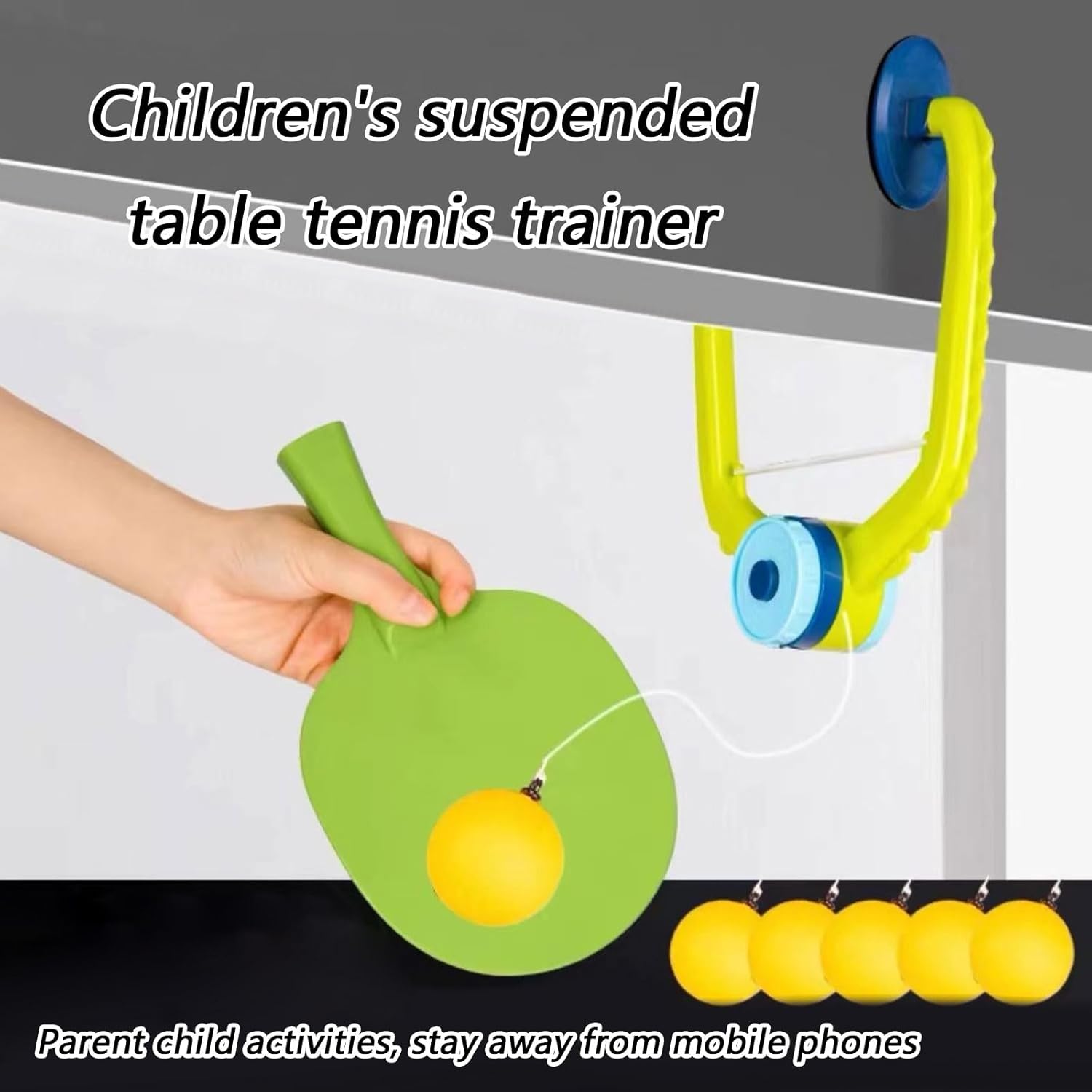 Innovative Hanging PingPong Trainer Texture for Stable Practice and Indoor Exercise Without Space Constraints Indoor Trainer