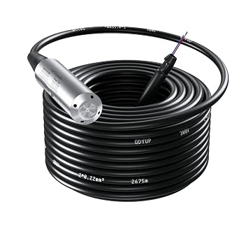 15m 20m 30m 50m 80m 100m Water Level Sensor 4-20mA Rs485 Hydrostatic Liquid Level Sensor Transmitter for Tank 0-10V