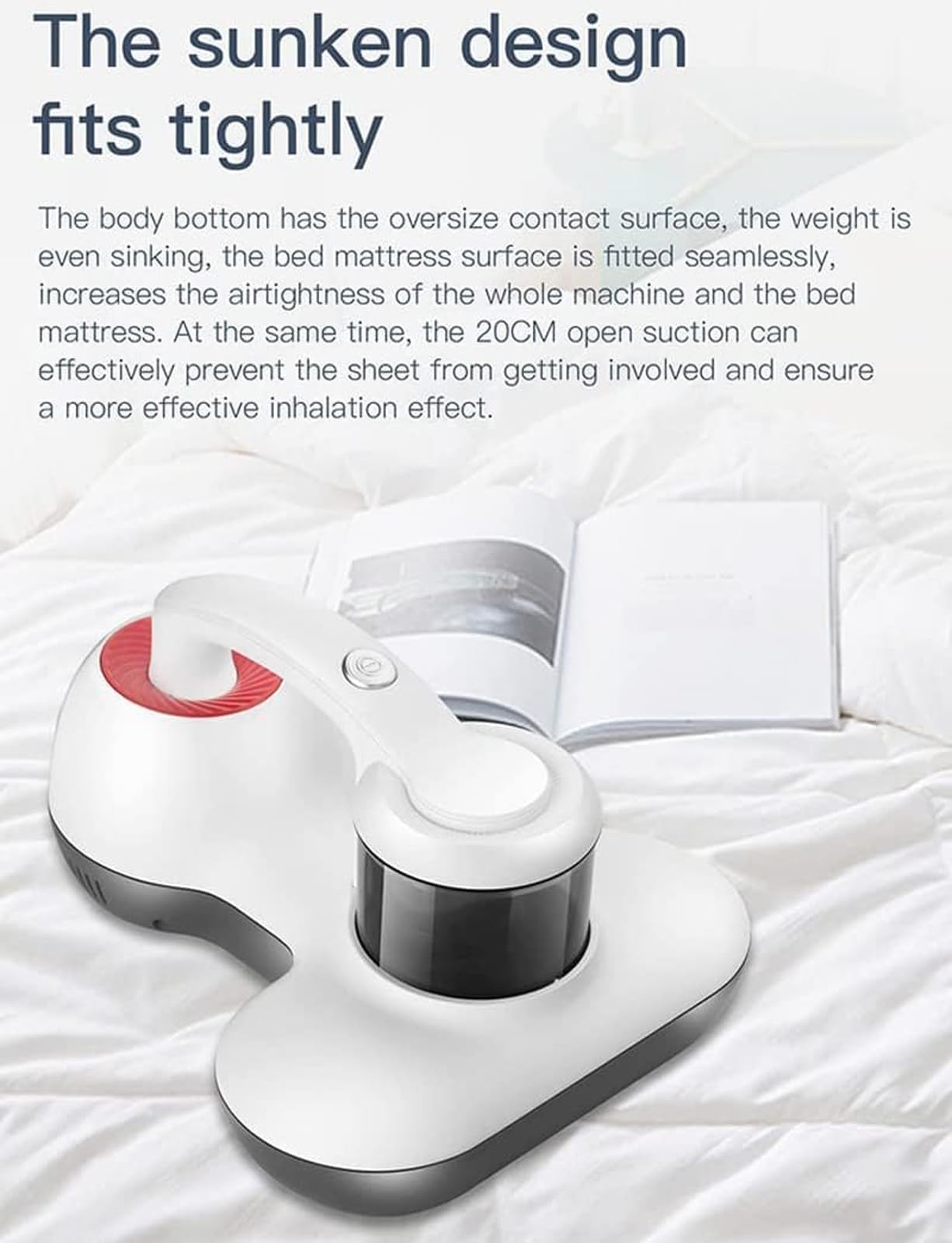 CUSMA Nettoyant Anti-Acariens pour Matelas De Lit, Aspirateur À Main Filaire, Nettoyage en Profondeur Puissant, Compact Et Léger pour Tissus D'ameublement Et Matelas