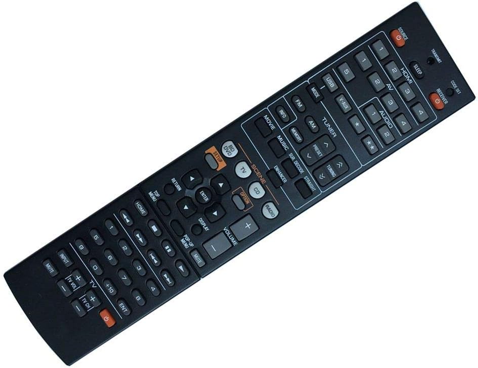 Easy Replacement Remote Control Fit for Yamaha RX-V671 RX-V373 RX-V1065 AV A/V Receiver