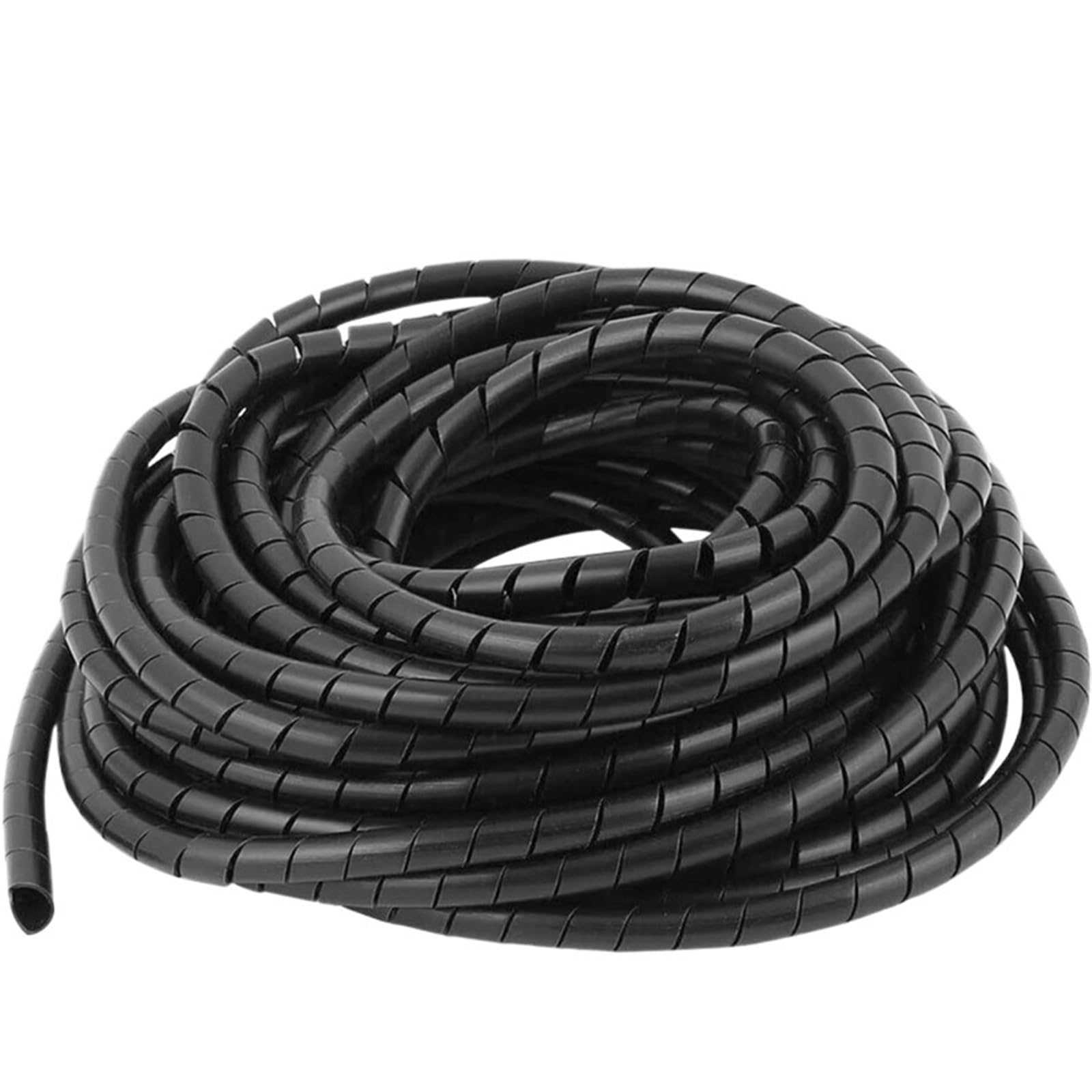 Kabelschlauch Schwarz Spiralkabel-Drahtwickel, Computerkabel-Management, Wickelschlauch, Flexible Schutzhüllen, Büro-Organizer-Abdeckung(10mm,10m (5pcs))