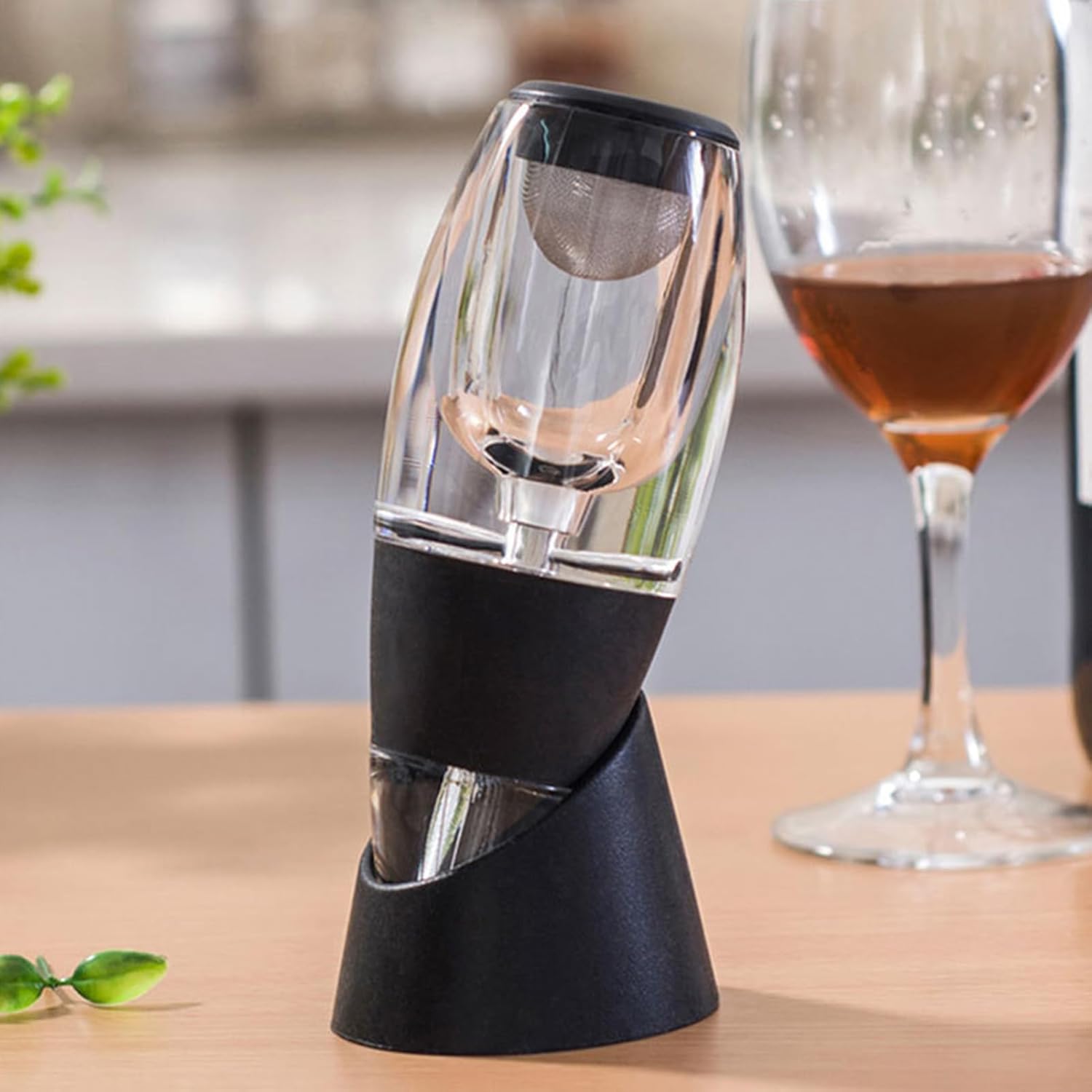 D&Slifei Wine Aerator Pourer and Decanter with LED Light,Unique Aeration Device Quickly Enhances Wine Flavors with Smoother Finish,Best Gifts for Wine Lovers and Sommeliers.(with Led Light) - Image 4