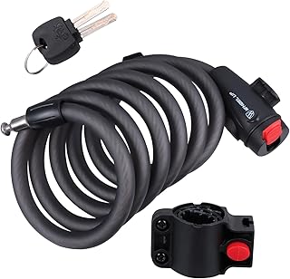 INOOMP 1 Set Lock Bike Wire Cable Lock Cable Lock for Bike Mountain Bike Wire Cable Lock Bike Key Lock Bike Cable Lock Road Mountain Bike Lock Bike Wire and Cable Security Lock Steel