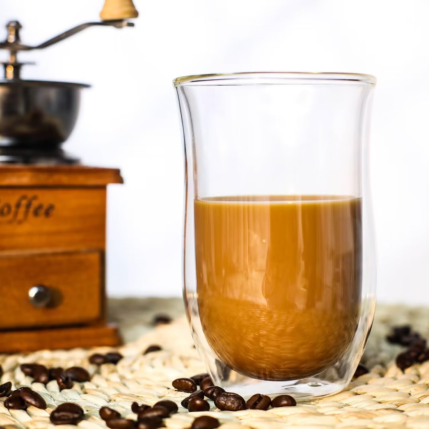 twoant Double Walled Coffee Glasses Mugs 2 x 350ml Cappuccino Latte Macchiato Tea Cups Borosilicate Heat Resistant Glass Cup Drinking Glasses Coffee Cup 6 61dgeCz2gML. AC SL1500