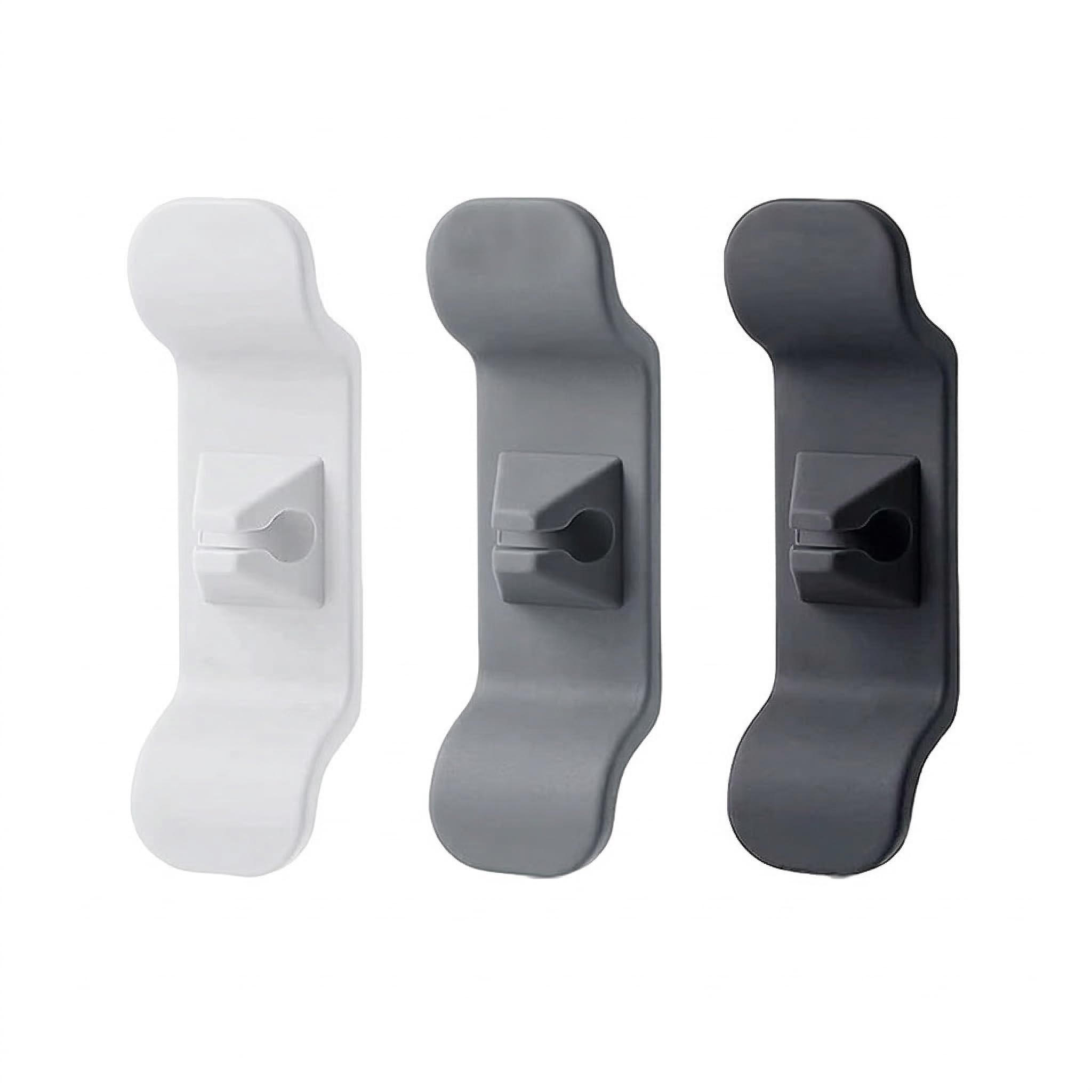 Domus360 Cable Clips with Strong 3M Adhesive – Pack of 6 Cord Holder Clips for Desk, Kitchen & Appliance Cables – No Damage, No Tools (Black)