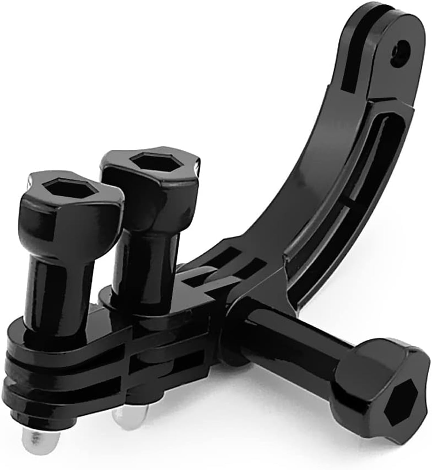 Excefore Curved Extension Arm Mount + 90 Degree Rotary Connector Chain for GoPro Hero 12/11/10/9/8/7/6/5, Session 4, 3+, 3, 2, 1 Cameras