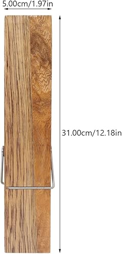 Miniatura 4 de Cabilock 2 ganchos de playa para toallas artesanales para colgar en la pared, colgador de pared con forma de pinza para la ropa, alfileres grandes