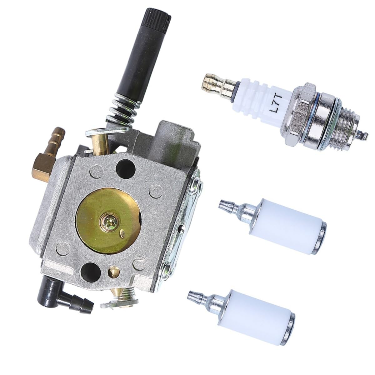 Kit de carburador, Filtro de Combustible y bujías Apto para Motosierra 488, Repuesto A021003090 72365-81000