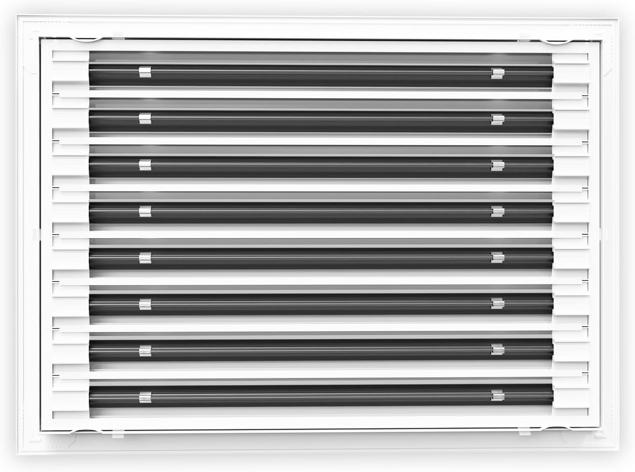 QuietCool 20x14 Modern Design AC Grille - Aluminum White - Air Vent - Linear Slot Diffuser - Register Grille for Heating and Cooling - Compatible with Ceiling, Wall, or Floor Registers