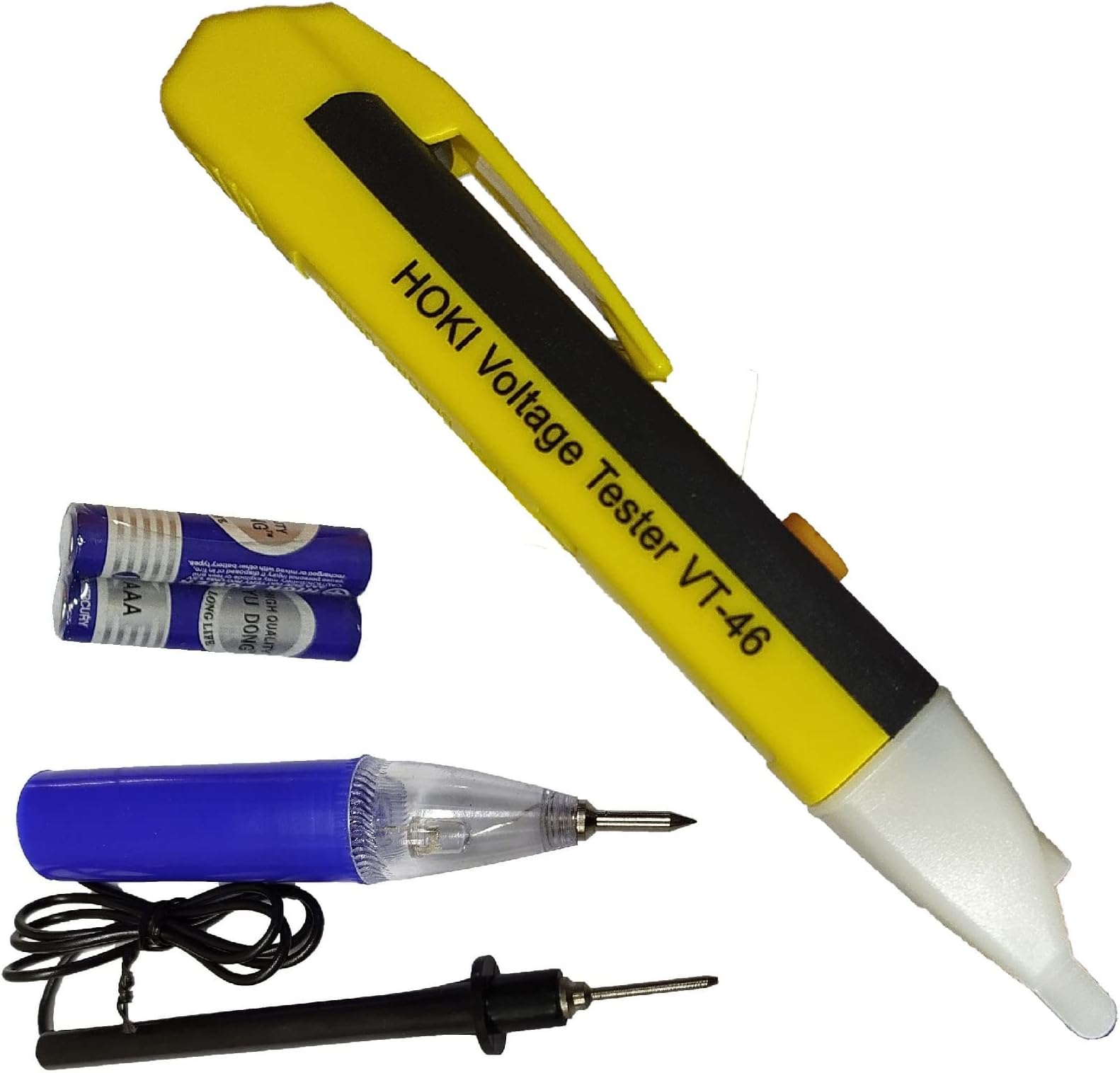 DUMDAAR VT-46 touchless analog voltage tester with 1pc Continuity Tester