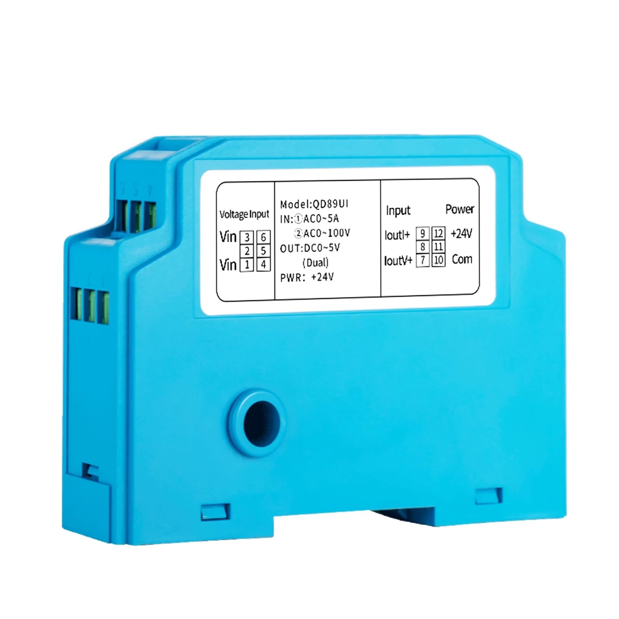 Trasduttore di Tensione e Corrente AC 24V DC 0-100A 0-500V Trasmettitore di Tensione e Corrente 4-20mA 0-10V 0-5V RS485 Trasmettitore di Tensione e Corrente(AC 0-5A_AC 0-200V)