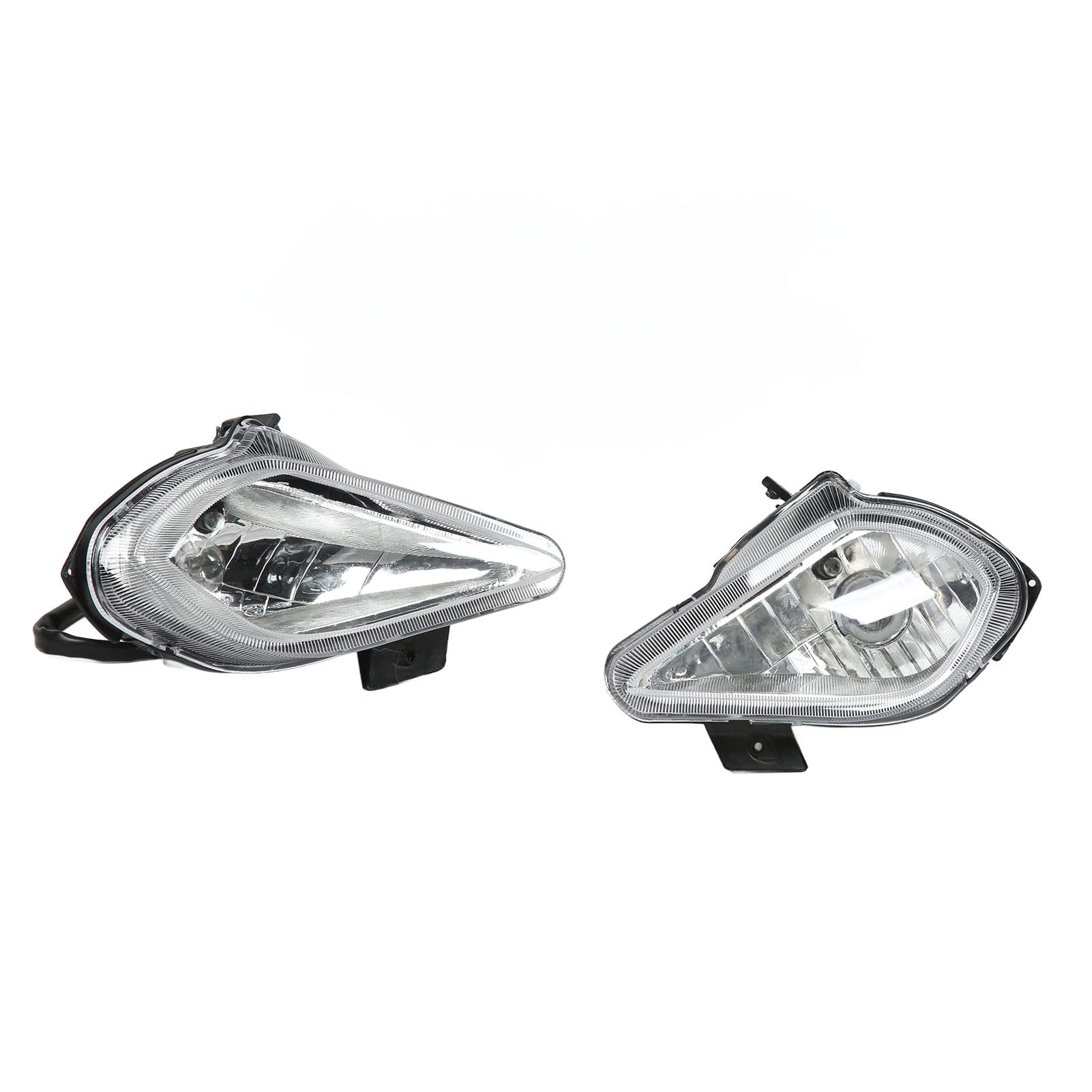Tbest ATV QUAD Head Light, Faros Delanteros LED de 12V con Bombillas 5 Cables 4 Enchufes para ATV Chinos