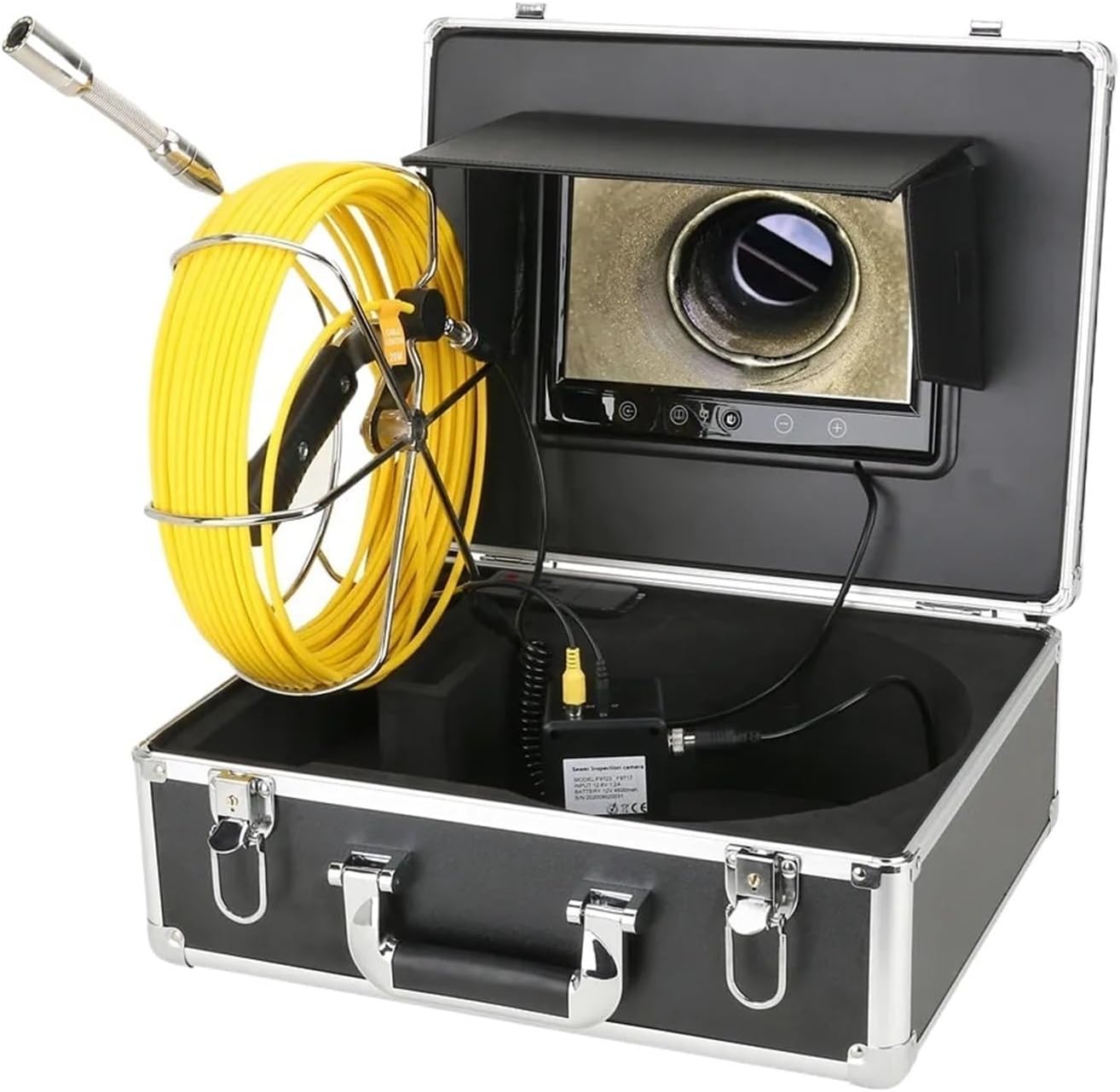 Drain Inspection Camera 9inch Wireless WiFi 10-50M Pipe Inspection Video Camera,Drain Sewer Pipeline Industrial Endoscope