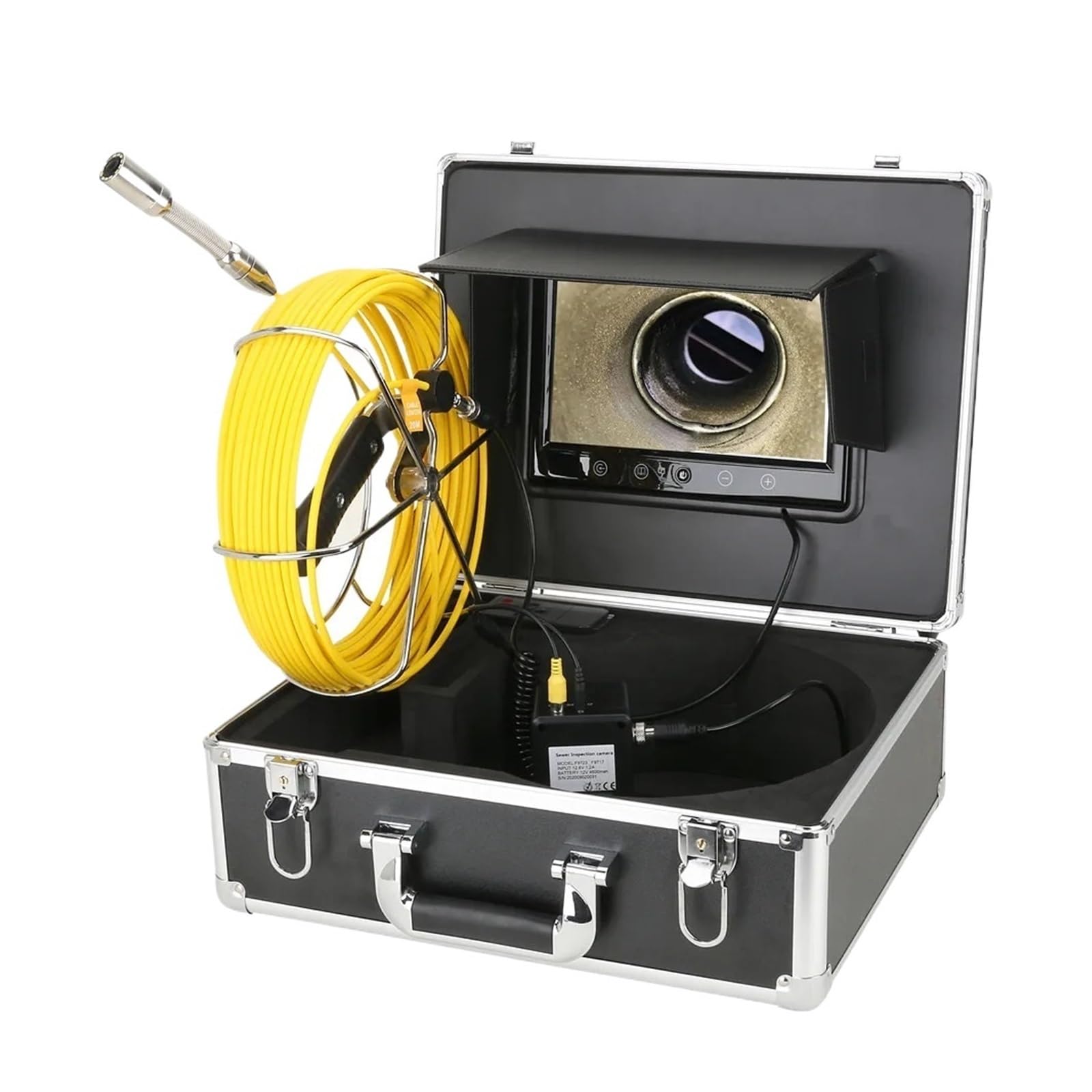 YNIYUJKL Drain Inspection Camera 9Inch Wireless Wifi 10-50M Pipe Inspection Video Camera,Drain Sewer Pipeline Industrial Endoscope,One Color-20m