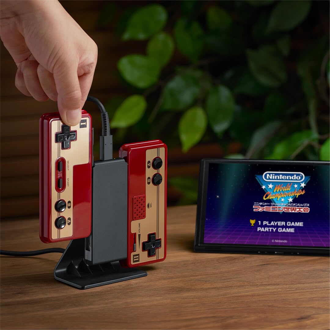 Joycon Supporto di ricarica (a due vie) - Interruttore OEM a 2 vie Joy Con Controller Caricabatterie Accessori di ricarica con cavo di ricarica (imballaggio sfuso)
