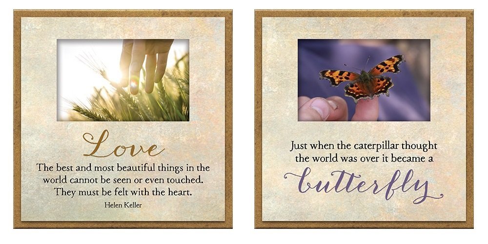 Imagine Design 2 Piece Best/Beautiful & Caterpillar Touching Magnet Set, 3.5" x 3.5"