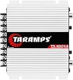 Taramps TS 400x4 400 watts RMS 4 Channels Full Range Car Audio Amplifier, 2 Bridged Channels, RCA Input Class D, Output Power, Multichannel Amplifier System, Small - TS400X4