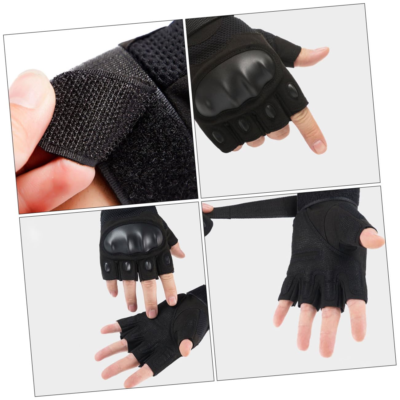 balacoo 1Pair Half Finger Outdoor Sports for Cycling Hiking and Driving Lightweight Skid with Excellent Grip and Durable Design for All Outdoor Activities