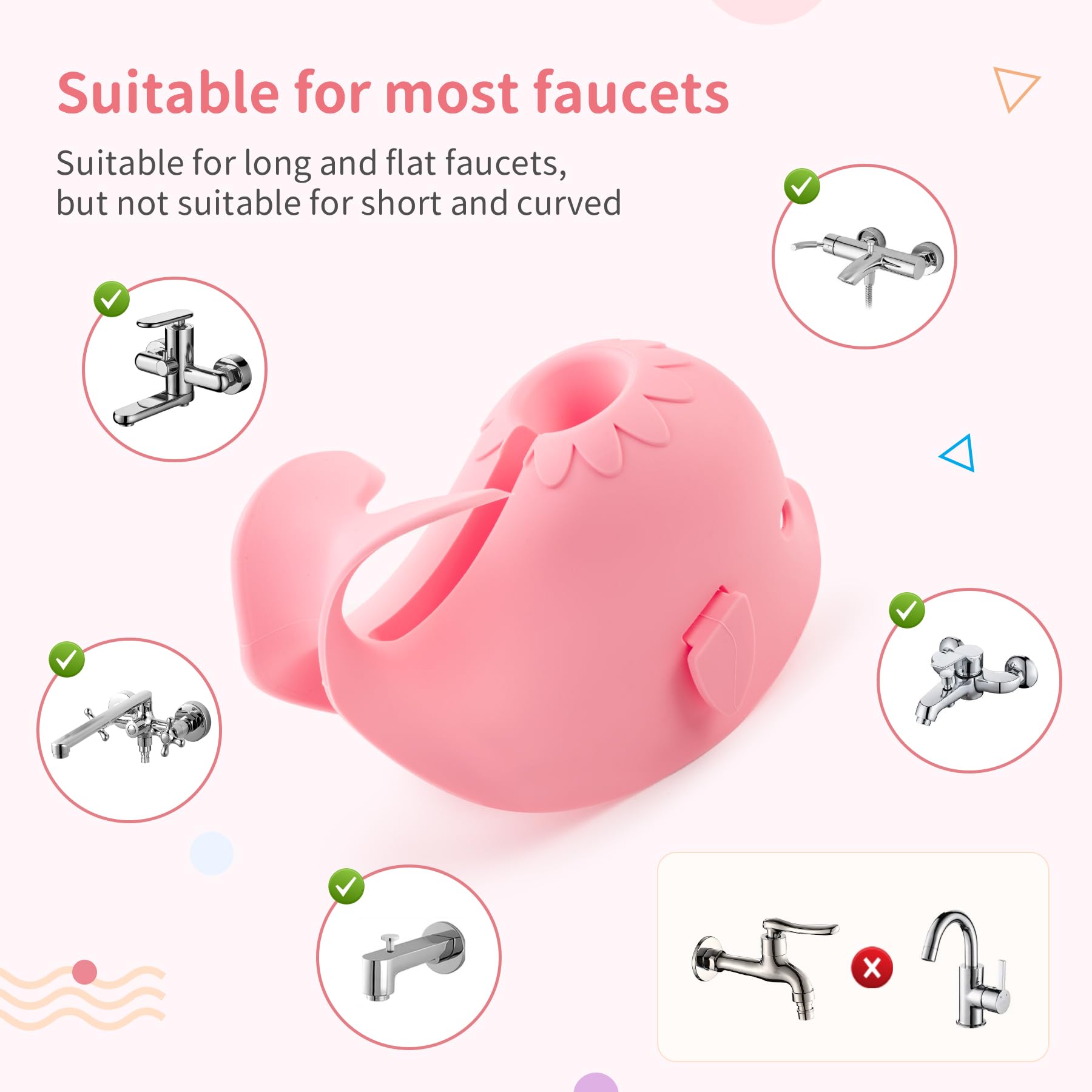 Couvercle Robinet Bain Bébé Kalastussaari - Forme Requin - Protection Anti-choc - En Plastique Doux - Lavable